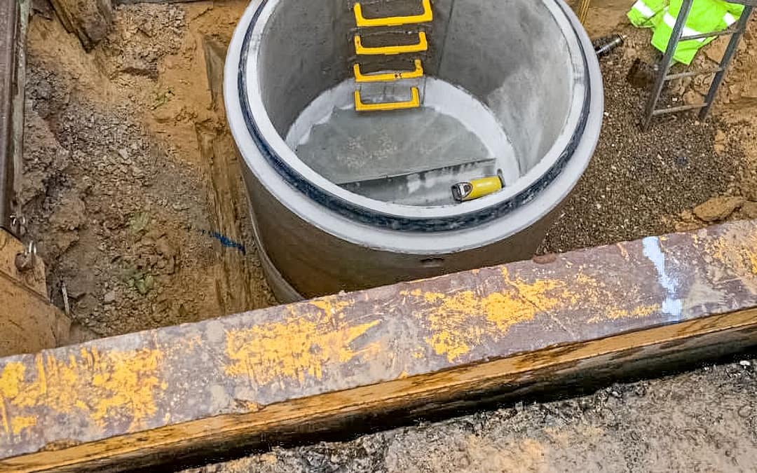Perfect Bases & watertight manholes installed by HH Construction Groundworks Contractors Ltd
